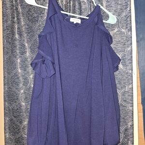 Sweet Love Purple Ruffle Sleeve Top